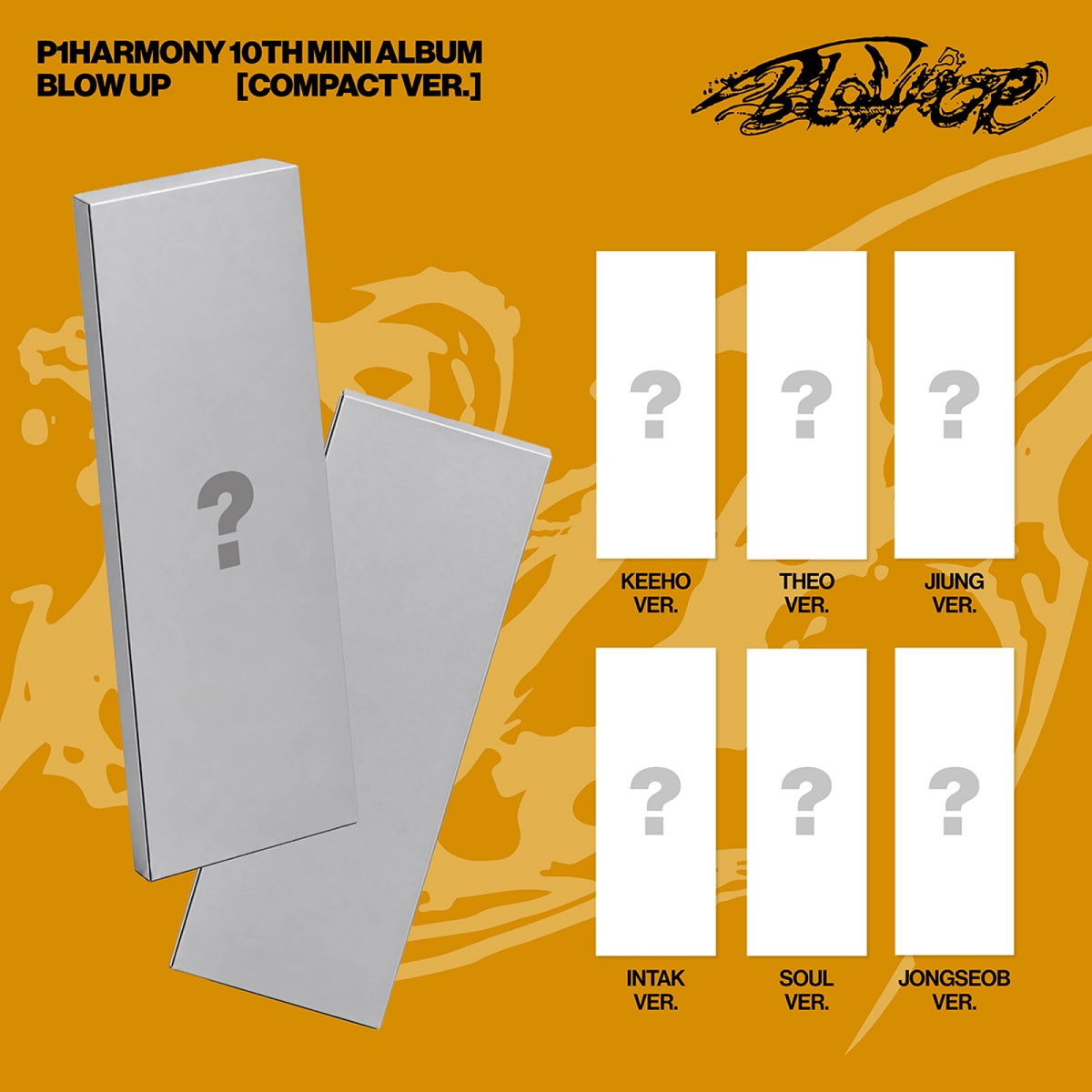 [P1HARMONY|بي وان هارموني] {Kpop} (One) P1HARMONY - 10th Mini Album [BLOW UP] (Compact Ver., Random 1 of 6 Members) | بي وان هارموني - الألبوم المصغر العاشر [بلو أب] (النسخة المدمجة، عشوائي 1 من 6)