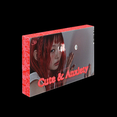 [Yves|إيف] {Kpop} (One) YVES - The 5th EP [Cute & Anxiety] 25 x 16.5 x 2.4 cm, 34p Photobook + 3 Photocards + Poster | إيف - الألبوم المصغر الخامس [كيوت آند أنكزايتي]