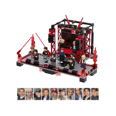 [Treasure|تريجر] (One) TREASURE - 6th Anniversary LED Brick Stage Set 27 x 20 x 15 cm (336 pcs) | تريجر - طقم مكعبات مسرح مضاء بالذكرى السادسة 27 × 20 × 15 سم (336 قطعة)