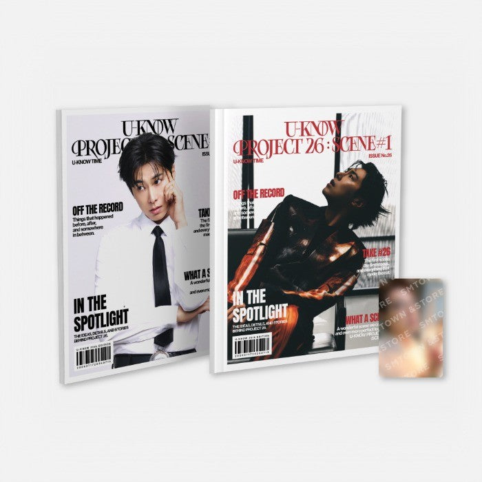 [TVXQ|تي في اكس كيو] {Kpop} (Set) U-KNOW - 2026 PROJECT 26 : SCENE#1 in SEOUL Project Book 60p + Photo Card | يونهو - 2026 بروجكت 26 : المشهد الأول في سيول - كتاب المشروع 60 صفحة + بطاقة صور
