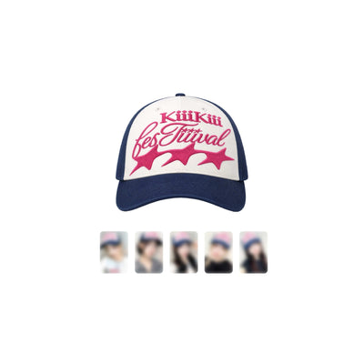 [KiiiKiii|كي كي كي] {Kpop} (Set) KiiiKiii - Ball Cap Free Size + Member Photo Card (2026 FAN CONCERT [KiiiKiii FESTiiiVAL]) | كي كي كي - قبعة كاب مقاس حر + بطاقة صورة العضو (حفل المعجبين ٢٠٢٦ [KiiiKiii FESTiiiVAL])