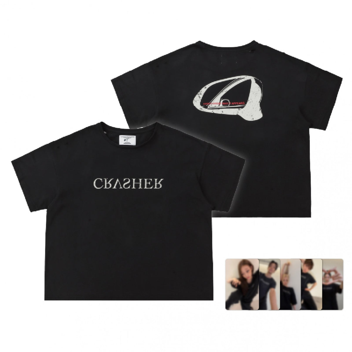 [ALLDAY PROJECT|أولداي بروجكت] {Kpop} (Set) ALLDAY PROJECT - TARZZAN Capsule Collection 01 T-Shirt Set + Photocard (CRASH Official Merch) | أولداي بروجكت - ٠١ طقم التي شيرت من مجموعة تارزان الكبسولية + بطاقة صورة
