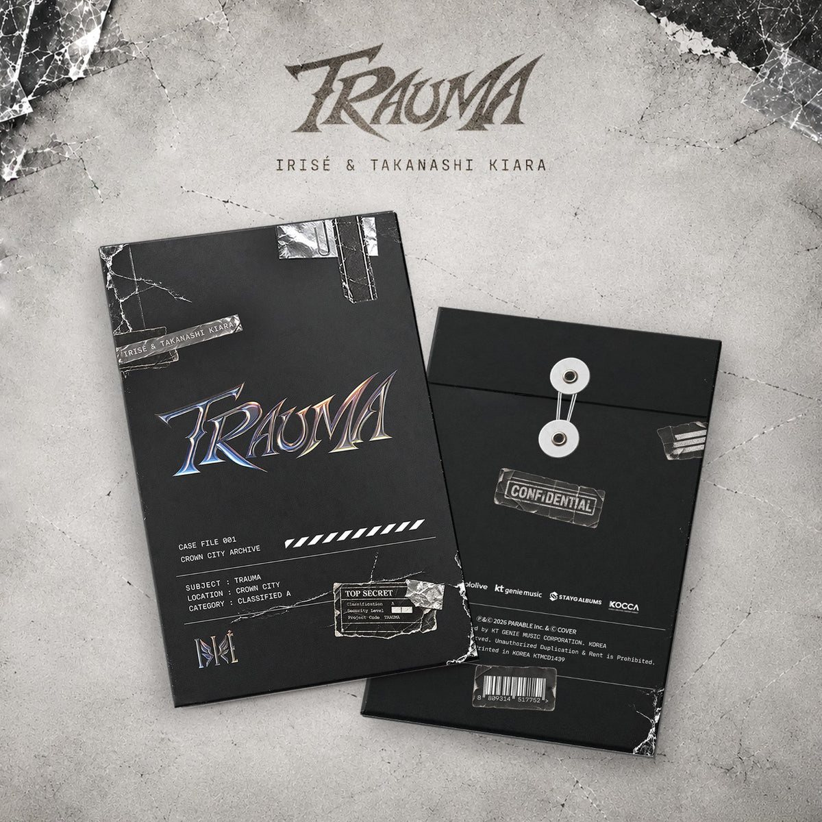 [IRISÉ|إيريزيه] {Kpop} (One) IRISÉ - [TRAUMA] (Feat. Takanashi Kiara) (Platform Album, Envelope 75 x 145 mm) | إيريزيه - [تراوما] (ألبوم منصة)