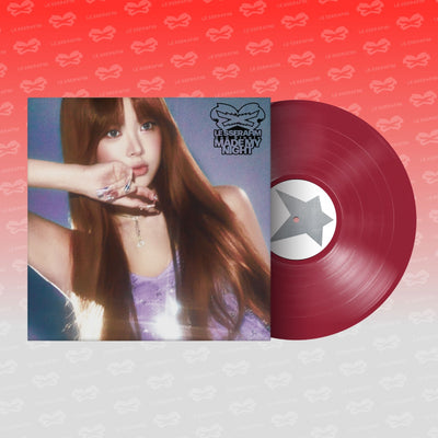 [LE SSERAFIM|لو سيرافيم] {Kpop} (One) LE SSERAFIM - 2nd Single Album [Made My Night] (Vinyl LP, WARM RED Ver.) 302 x 302 mm | لو سيرافيم - الألبوم المفرد الثاني [Made My Night] (أسطوانة فينيل، نسخة WARM RED) ٣٠٢ × ٣٠٢ مم