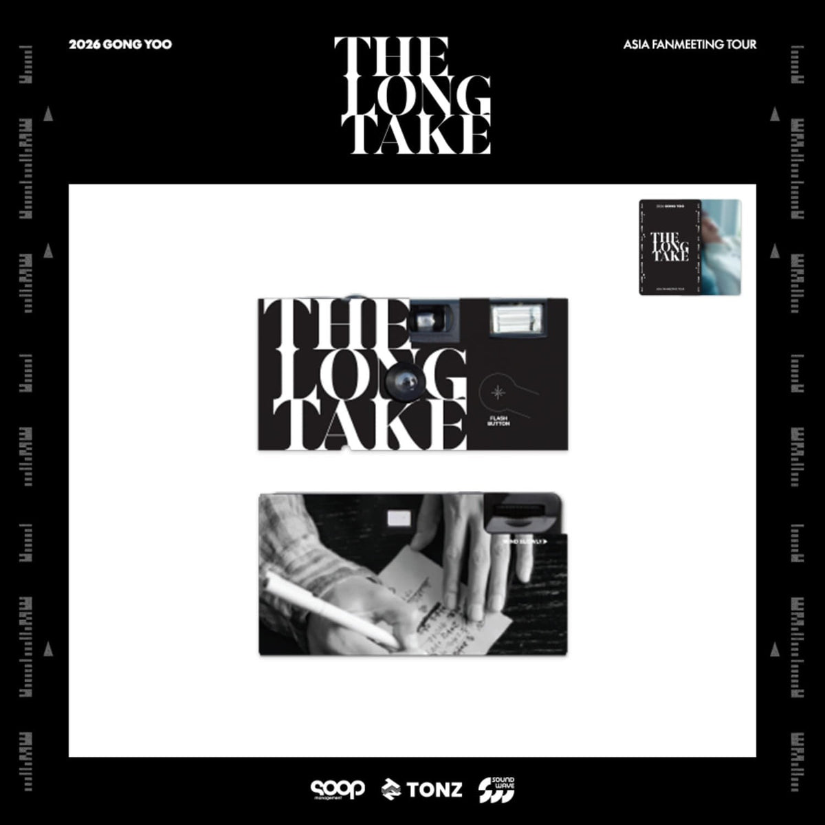 [Actor|ممثل] (One) GONG YOO - Instant Film Camera 11.5 x 8 x 3.5 cm + Photo Card (2026 GONG YOO ASIA FANMEETING TOUR [THE LONG TAKE] MD 07) | كونغ يو - كاميرا فيلم فورية ١١٫٥ × ٨ × ٣٫٥ سم مع بطاقة صورة (جولة اللقاء الآسيوية ٢٠٢٦ لكونغ يو [THE LONG TAKE] ا