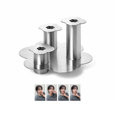 [SEVENTEEN|سفنتين] (One) SEVENTEEN JEONGHAN - Metal Vase 27 x 24 x 15.3 cm, Stainless Steel + 4 Photocards (HAPPY JEONGHAN DAY) | سفنتين جونغهان - مزهرية معدنية ٢٧ × ٢٤ × ١٥٫٣ سم من الستانلس ستيل مع ٤ بطاقات صور (يوم جونغهان السعيد)