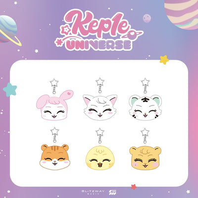 [KEP1ER|كيبلر] {Kpop} (One) KEP1ER - Kep1e Face Keyring 6.7-8.2 x 6 cm (Character Select, 6 Characters) (POP-UP [Kep1e UNIVERSE] Official MD) | كيبلر - ميدالية وجه كيبلي (ميرش بوب-أب [كيبلي يونيفرس] الرسمي)
