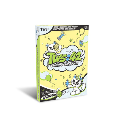 [TWS|تي دبليو إس] {Kpop} (Set) TWS - 42 Selection Pack Vol. 2 (Board + 60 Instant Photos + Brochure + Sticker Set) | تي دبليو إس - باقة ٤٢ سيليكشن الإصدار الثاني (لوحة + ٦٠ صورة فورية + كتيّب + ملصقات)