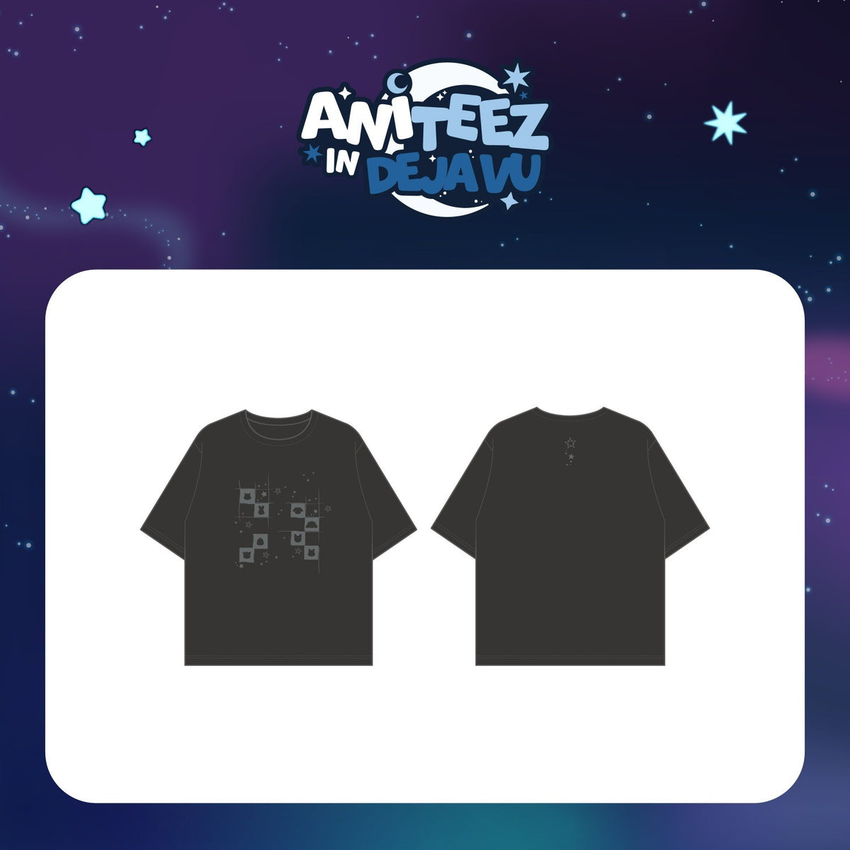 [ATEEZ|أتيز] (One) ATEEZ - ANITEEZ Short Sleeve T-Shirt (M / L) (Pop-up [ANITEEZ IN DEJA VU]) | أتيز - تي شيرت أنيتيز قصير الأكمام (م / ل) (بوب أب [أنيتيز إن ديجا فو])