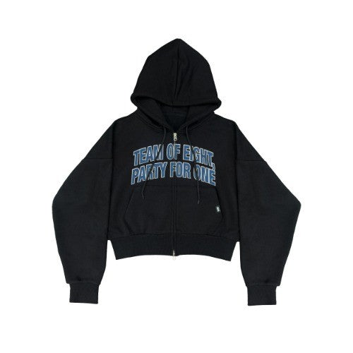 [ATEEZ|أتيز] (One) ATEEZ - 8 ROOM Crop Zip-Up Hoodie (Pop-up [8 ROOM]) | أتيز - هودي كروب بسحّاب ٨ روم (بوب أب [٨ روم])