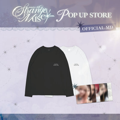 [NMIXX|إن ميكس] {Kpop} (One) NMIXX - Long-Sleeve T-Shirt (B ver. White, Free Size) (NMIXX 6th EP [Strange Muse] Pop-Up) | إن ميكس - تي شيرت بأكمام طويلة (النسخة B بيضاء، مقاس حر) (المتجر المؤقت لألبوم [Strange Muse])