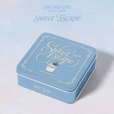 [JO MIN GYU|جو مين غيو] {Kpop} (One) JO MIN GYU - 2nd EP [Sweet Escape] (Tin Case Ver.) 20.7 x 20.7 cm with Handkerchief | جو مين غيو - الألبوم القصير الثاني [سويت إسكيب] (نسخة العلبة المعدنية) ٢٠٫٧ × ٢٠٫٧ سم مع منديل