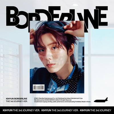[Monsta X|مونستا اكس] {Kpop} (One) MONSTA X KIHYUN - EP [BORDERLINE] (The 3rd Journey Ver.) 21 x 28 cm 72p | مونستا اكس كيهيون - الألبوم القصير بوردرلاين (نسخة الرحلة الثالثة)