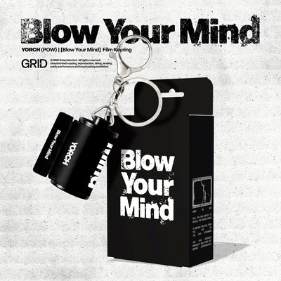 [POW|باو] {Kpop} (One) YORCH (POW) - 'Blow Your Mind' Film Keyring (Dark Ver.) 2.4 x 2.4 x 4.4 cm | يورتش (باو) - ميدالية فيلم 'Blow Your Mind' (النسخة الداكنة)