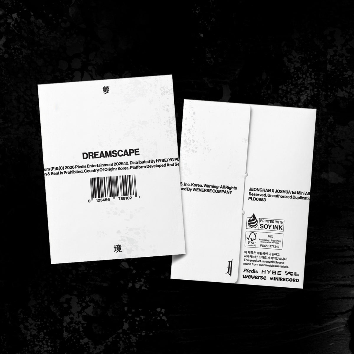 [Seventeen|سفنتين] (One) SEVENTEEN JEONGHAN X JOSHUA - The 1st Mini Album [DREAMSCAPE] (Weverse Albums Ver., Card Holder 9 x 12 cm) | سفنتين جونغهان وجوشوا - الألبوم المصغّر الأول [DREAMSCAPE] (نسخة Weverse Albums)
