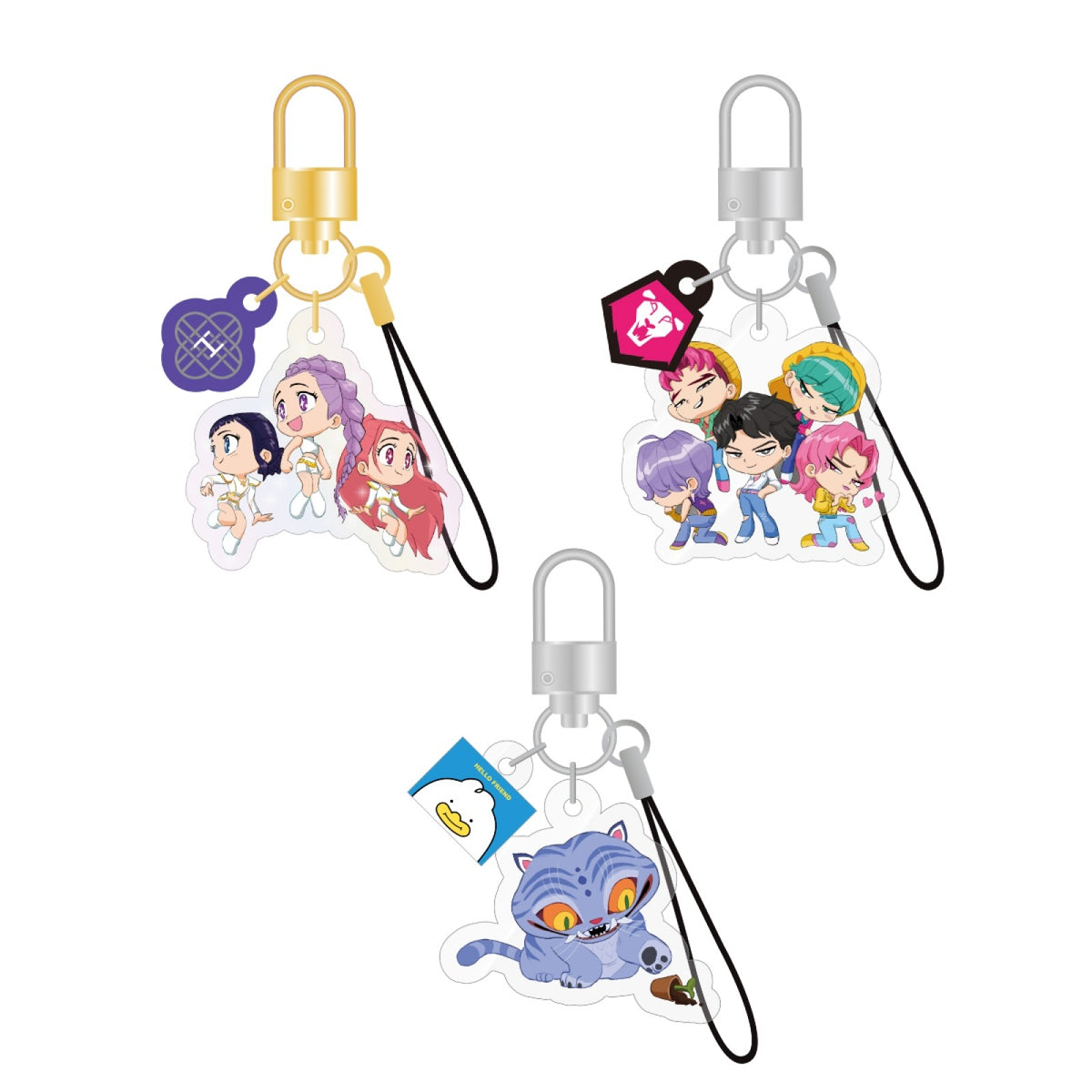 [KPop Demon Hunters|صائدو شياطين الكيبوب] {Kpop} (One) KPOP DEMON HUNTERS - Light Stick Keyring Charm | صائدو شياطين الكيبوب - تعليقة ميدالية لعصا الإضاءة