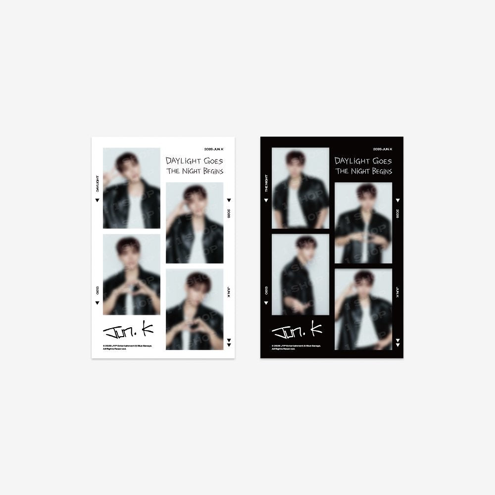 [JUN. K|جون كي] {Kpop} (Set) JUN. K - 4 Cut Photo Set 10 x 15.5 cm (2 pcs) (2026 [DAYLIGHT GOES, THE NIGHT BEGINS]) | جون كي - طقم صور أربع لقطات ١٠ × ١٥٫٥ سم (قطعتان) (٢٠٢٦ [دايلايت غوز، ذا نايت بيغنز])