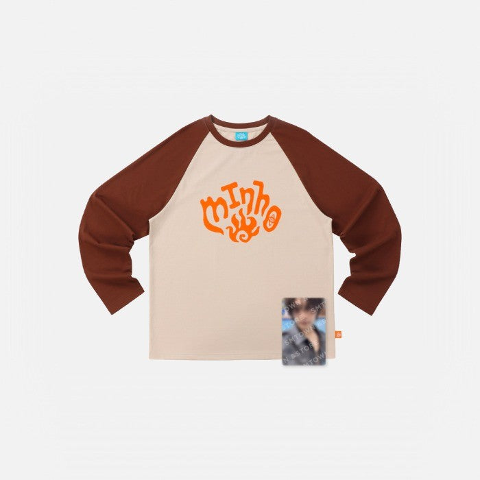 [SHINee|شايني] (Set) SHINee MINHO - Make it hot Raglan Long Sleeve T-Shirt Set (Free Size + Photo Card) | شايني مينهو - طقم القميص طويل الأكمام Make it hot (مقاس حر + بطاقة صورة)