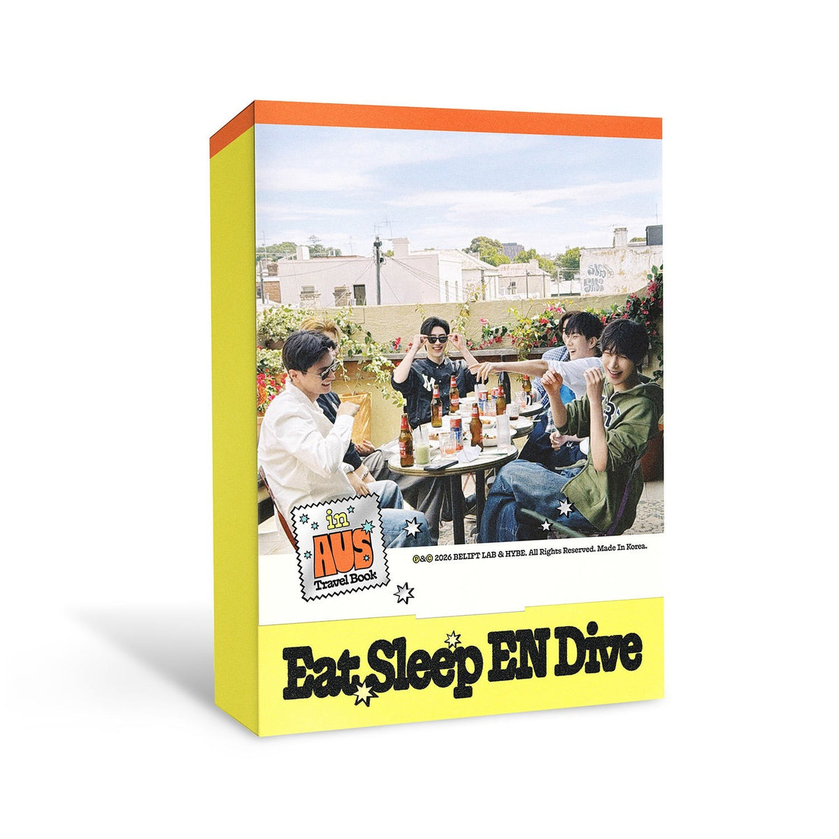 [ENHYPEN|إنهايبن] (Set) ENHYPEN - Travel Book [Eat Sleep EN Dive in AUS] 153 x 214 x 25 mm | إنهايبن - كتاب الرحلة [Eat Sleep EN Dive in AUS] ١٥٣ × ٢١٤ × ٢٥ مم