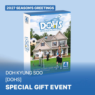 [DOH KYUNG SOO|دو كيونغ سو] {Kpop} (Set) DOH KYUNG SOO (EXO D.O.) - 2027 Season's Greetings [DOHS] 311 x 215 x 53 mm, Calendar + Binder Diary + Fabric Bag + Keyrings | دو كيونغ سو - تقويم وأجندة 2027 [دوهس]