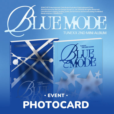 [TUNEXX|تونيكس] {Kpop} (One) TUNEXX - 2nd Mini Album [BLUE MODE] (B Mode / X Mode Ver., Random 1 of 2) | تونيكس - الألبوم المصغّر الثاني [بلو مود] (نسخة بي مود / إكس مود، عشوائية ١ من ٢)