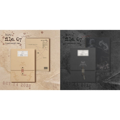 [YUJU|يوجو] {Kpop} (Set) YUJU (GFRIEND) - The 4th Mini Album [file. 07] Set of 2 Versions (Unsolved #01 + Unsolved #02) 17 x 25 cm Outboxes | يوجو (جيفريند) - الألبوم المصغّر الرابع [فايل 07] طقم من نسختين (أنسولفد #01 + #02) 17 × 25 سم