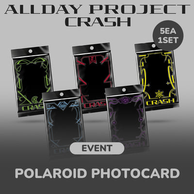 [ALLDAY PROJECT|أولداي بروجكت] {Kpop} (Set) ALLDAY PROJECT - The 2nd EP Album [CRASH] (LITE Ver. — Set of 5) 70 x 124 mm | أولداي بروجكت - الألبوم القصير الثاني [CRASH] (نسخة LITE - طقم ٥) ٧٠ × ١٢٤ مم