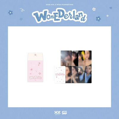 [Actor|ممثل] (One) KIM JI WON - Photocard Set of 8 + Envelope (2026 FANMEETING [WONEDERLAND]) | كيم جي وون - طقم ٨ بطاقات صور + ظرف (لقاء المعجبين ٢٠٢٦ [WONEDERLAND])