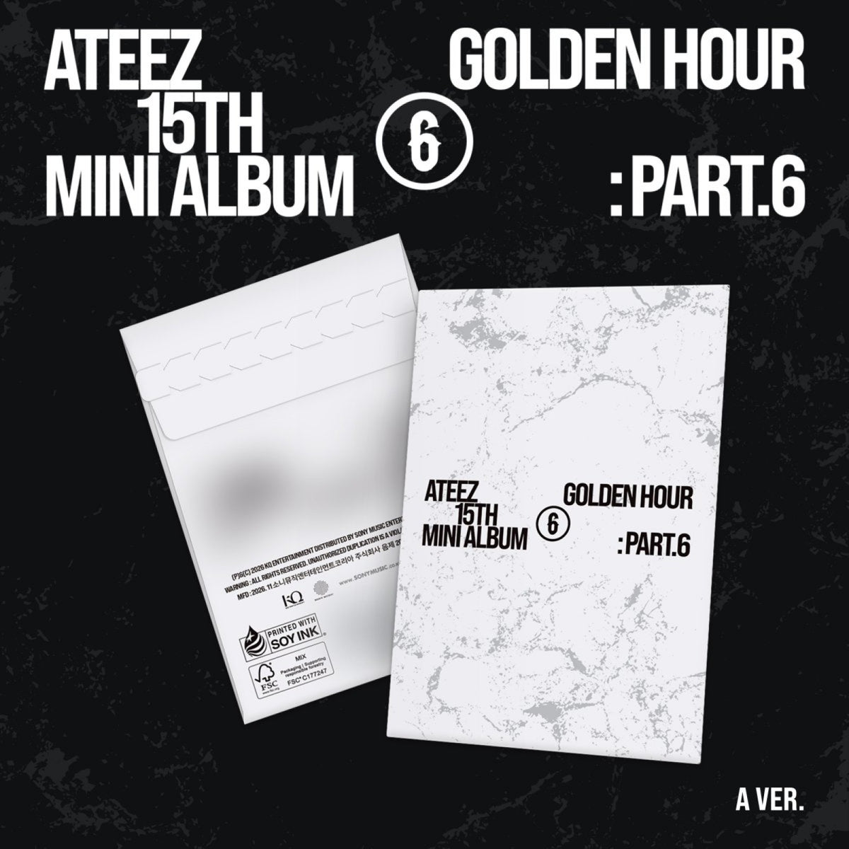 [ATEEZ|أتيز] (One) ATEEZ - The 15th Mini Album [GOLDEN HOUR : Part.6] POCAALBUM (A Ver.) Platform Album | أتيز - الألبوم المصغر 15 [غولدن أور: الجزء السادس] بوكا ألبوم (نسخة A)