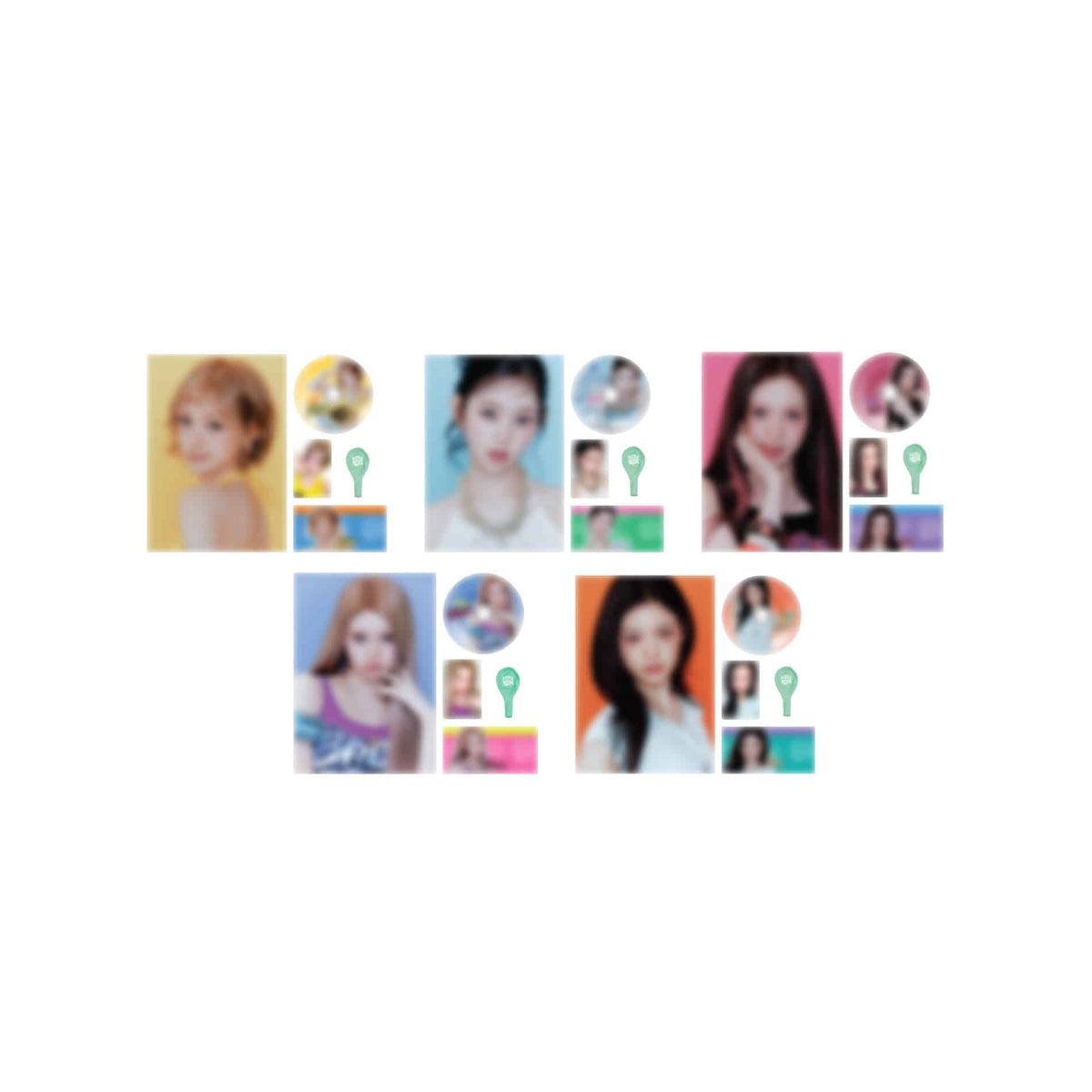 [KiiiKiii|كي كي كي] {Kpop} (Set) KiiiKiii - Photo Kit (Poster + Photocard + Ticket Postcard + CD Postcard + Balloon) (2026 KiiiKiii FESTiiiVAL) | كي كي كي - طقم صور (ملصق + بطاقة صور + بطاقة تذكرة + بطاقة قرص + بالون)