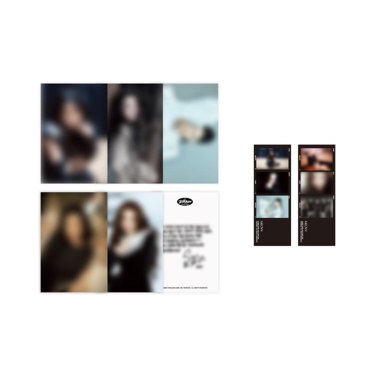 [MEOVV|ميياو] {Kpop} (Set) MEOVV - Postcard Set: 5 Postcards 10 x 15 cm + 2 Film Photos + 5 Photocards (MEOVV THE 2nd EP ALBUM [BITE NOW] Pop-up) | ميياو - طقم بطاقات بريدية: ٥ بطاقات ١٠ × ١٥ سم + صورتا فيلم + ٥ بطاقات صور