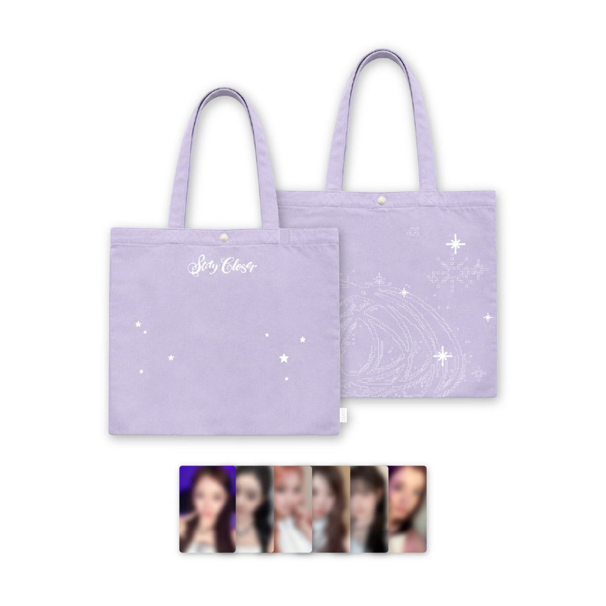[STAYC|ستايسي] {Kpop} (One) STAYC - Shoulder Bag Lilac + 6 Photocards (2026 Fan Concert Tour [STAY CLOSER]) | ستايسي - حقيبة كتف لون ليلكي مع ٦ بطاقات صور (جولة حفلات الجمهور ٢٠٢٦ [ستاي كلوزر])