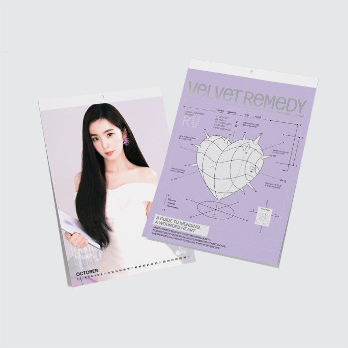 [Red Velvet|ريد فيلفيت] {Kpop} (One) RED VELVET - 2027 Wall Calendar 29.7 x 42 cm, 12 Months | ريد فيلفيت - تقويم الحائط 2027 [فيلفيت ريميدي]