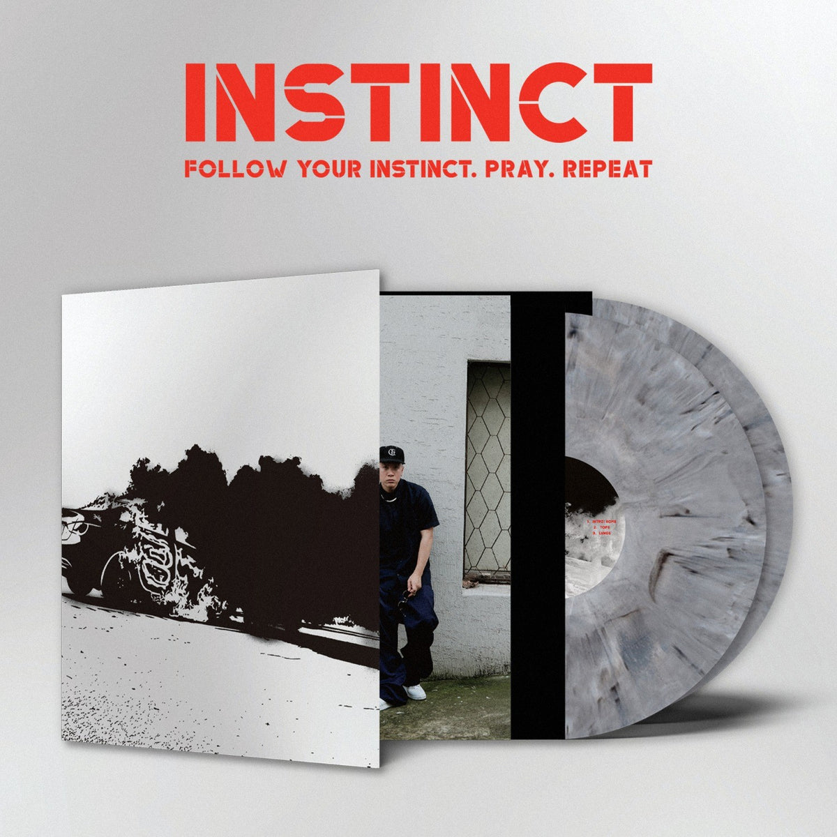 [nafla|نافلا] {Kpop} (One) NAFLA - [instinct] (Limited Edition Grey Marble 2LP) | نافلا - [إنستنكت] (إصدار محدود، أسطوانتان فينيل رخامي رمادي)
