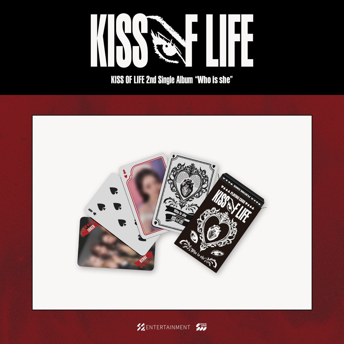 [KISS OF LIFE|كيس أوف لايف] {Kpop} (Set) KISS OF LIFE - Playing Card Set, 54 Cards ([Who is she] Pop-Up MD 05) | كيس أوف لايف - طقم ورق اللعب ٥٤ بطاقة (منتجات متجر [Who is she])