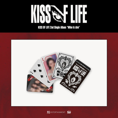 [KISS OF LIFE|كيس أوف لايف] {Kpop} (Set) KISS OF LIFE - Playing Card Set, 54 Cards ([Who is she] Pop-Up MD 05) | كيس أوف لايف - طقم ورق اللعب ٥٤ بطاقة (منتجات متجر [Who is she])