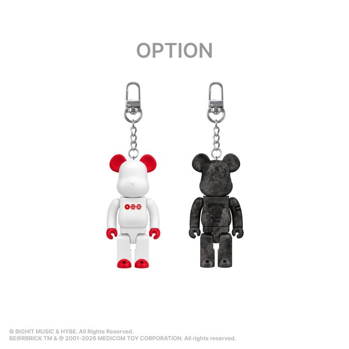 [BTS|بانتقان] (One) BTS - BE@RBRICK 100% Keyring 7 x 3.8 cm (Member Ver.) | بي تي اس - ميدالية مفاتيح بيربريك 100% ٧ × ٣٫٨ سم (نسخة الأعضاء)