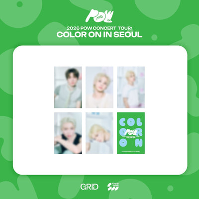 [POW|باو] {Kpop} (One) POW - Postcard Set 100 x 150 mm (2026 CONCERT [COLOR ON IN SEOUL]) | باو - طقم بطاقات بريدية ١٠٠ × ١٥٠ مم (حفل ٢٠٢٦ [COLOR ON IN SEOUL])