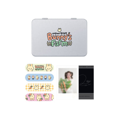 [Twice|توايس] {Kpop} (Set) TWICE NAYEON - Tin Case 9.5 x 6.5 x 2 cm & 20 Bandages (Bunny's Farm Pop-Up MD) | توايس نايون - علبة معدنية و٢٠ لاصقة طبية (منتجات Bunny's Farm)
