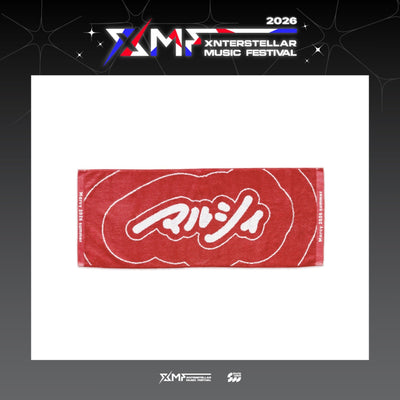 [Marcy|مارسي] {Kpop} (One) MARCY - Jacquard Face Towel (Red) (XMF 2026 Xnterstellar Music Festival) | مارسي - منشفة وجه جاكار (أحمر) (مهرجان XMF 2026 إكسنترستيلار الموسيقي)