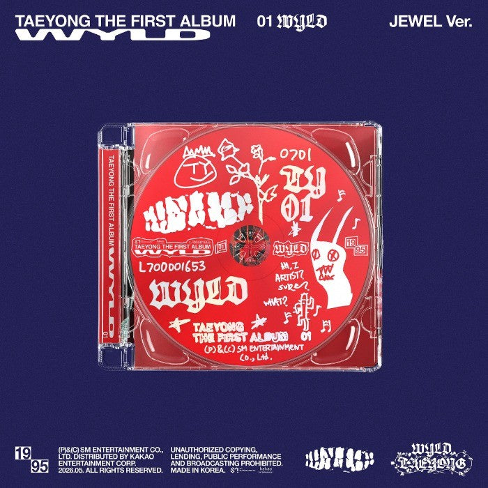 [NCT 127|ان سي تي 127] (One) TAEYONG - The 1st Album [WYLD] (Jewel Case Ver.) 14.4 x 12.5 cm | تايونغ - الألبوم الأول [وايلد] (نسخة العلبة الكلاسيكية) ١٤٫٤ × ١٢٫٥ سم
