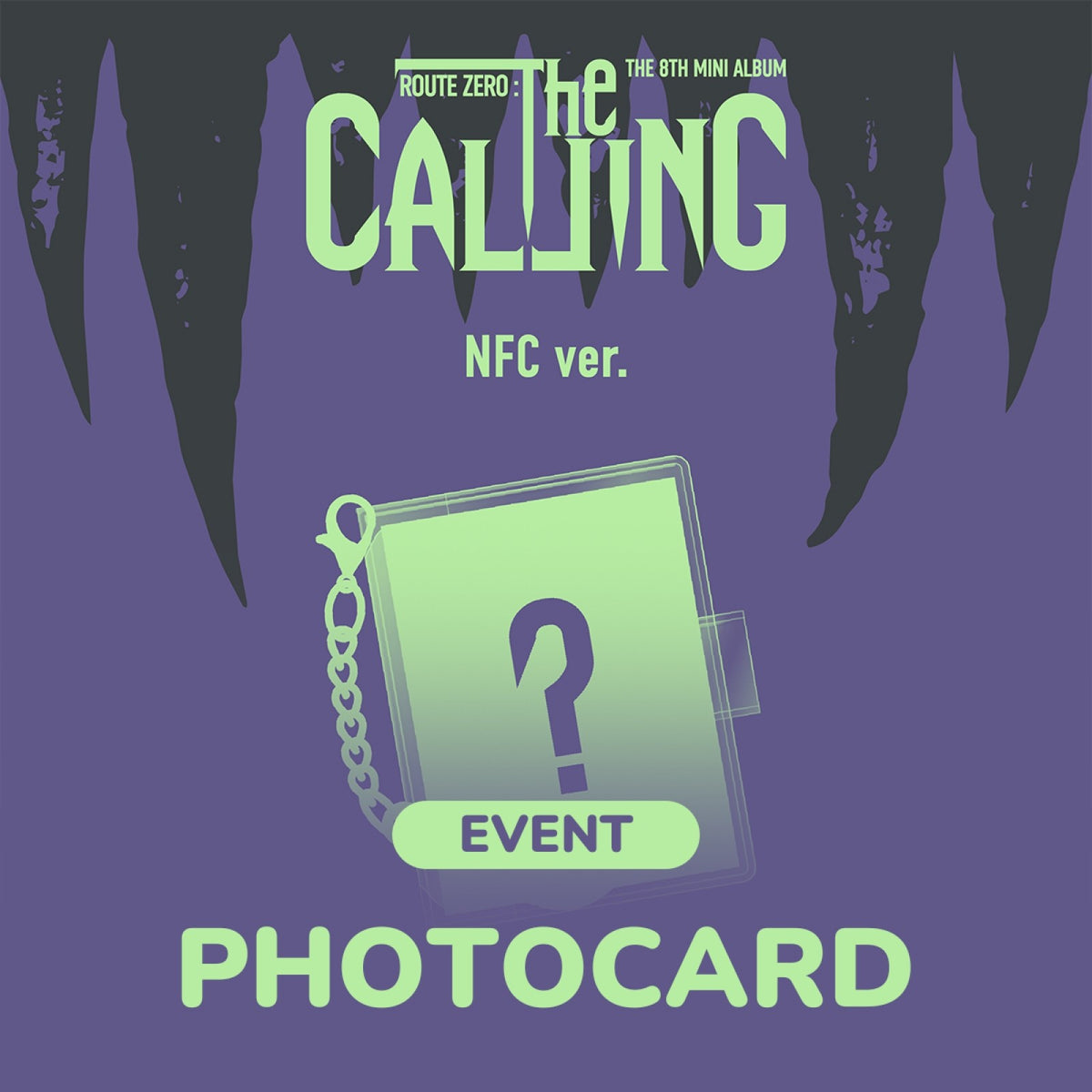 [xikers|زايكرز] {Kpop} (One) XIKERS - The 8th Mini Album [ROUTE ZERO : The CALLING] (NFC Ver., Smart Album) PVC Photo Keyring + 11 Mini Photocards | زايكرز - الألبوم المصغر الثامن [ROUTE ZERO : The CALLING] (نسخة NFC الذكية)