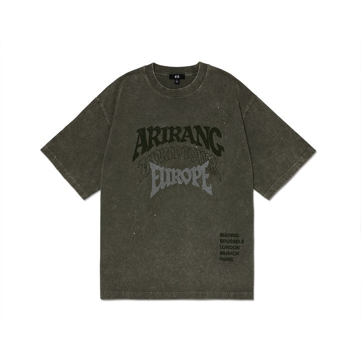 [BTS|بانتقان] (One) BTS - S/S T-Shirt (WORLD TOUR 'ARIRANG' Europe) | بي تي اس - تي شيرت بأكمام قصيرة (جولة أريرانغ العالمية - أوروبا)