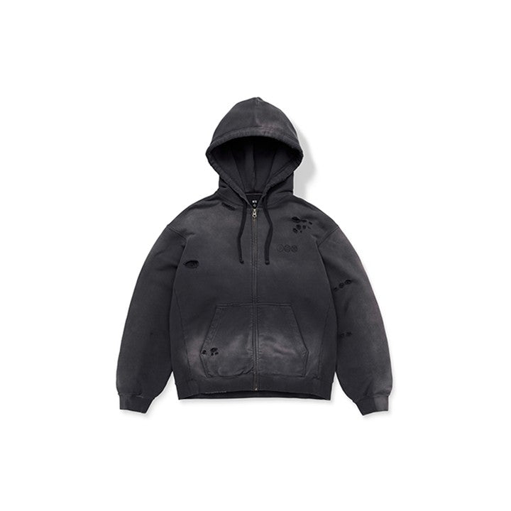 [BTS|بانتقان] (One) BTS - Zip-up Hoodie (Charcoal) (WORLD TOUR 'ARIRANG') | بي تي اس - هودي بسحاب (فحمي) (جولة أريرانغ العالمية)