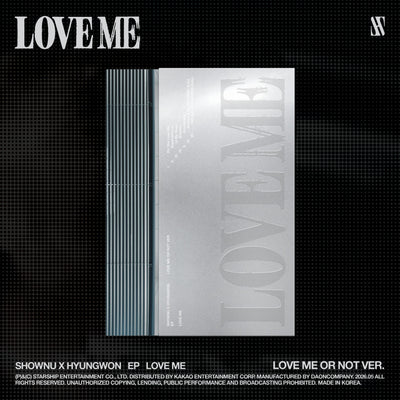 [Monsta X|مونستا اكس] {Kpop} (One) SHOWNU X HYUNGWON - EP [LOVE ME] (LOVE ME OR NOT Ver.) | مونستا اكس - شونو × هيونغ وون - الألبوم القصير [لوف مي] (نسخة لوف مي أور نوت)