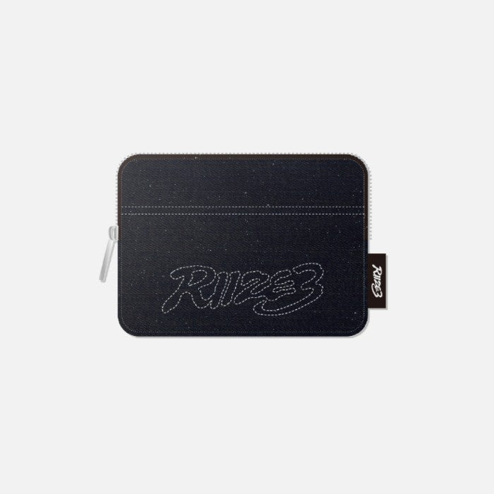 [RIIZE|رايز] {Kpop} (One) RIIZE - 3rd Anniversary Multi Pouch 11 x 8 x 3 cm (Denim) | رايز - حقيبة متعددة الاستخدامات للذكرى السنوية الثالثة ١١ × ٨ × ٣ سم (دينم)