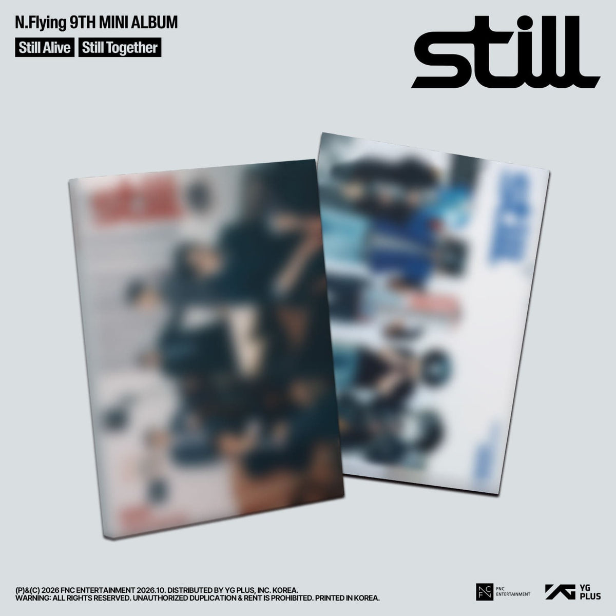 [N.FLYING|ان فلاينق] {Kpop} (Set) N.FLYING - The 9th Mini Album [Still] (Photobook Ver.) Set of 2 (Still Alive + Still Together) | ان فلاينق - الألبوم المصغّر التاسع [Still] (نسخة كتيب الصور) طقم من نسختين