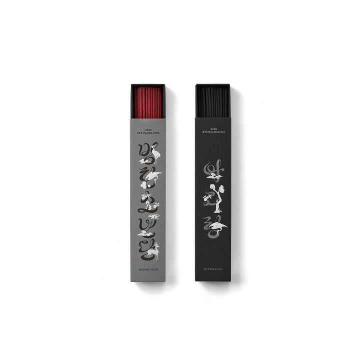 [BTS|بانتقان] (One) BTS - Incense Stick Set, 14 cm, about 50 Sticks + Ceramic Holder (BTS / ARIRANG Scent) (2026 BTS DALMAJUNG x MU:DS) | بي تي اس - طقم أعواد بخور ١٤ سم، نحو ٥٠ عوداً + حامل سيراميك (عطر BTS / ARIRANG) (مجموعة 2026 BTS دالماجونغ × MU:DS)