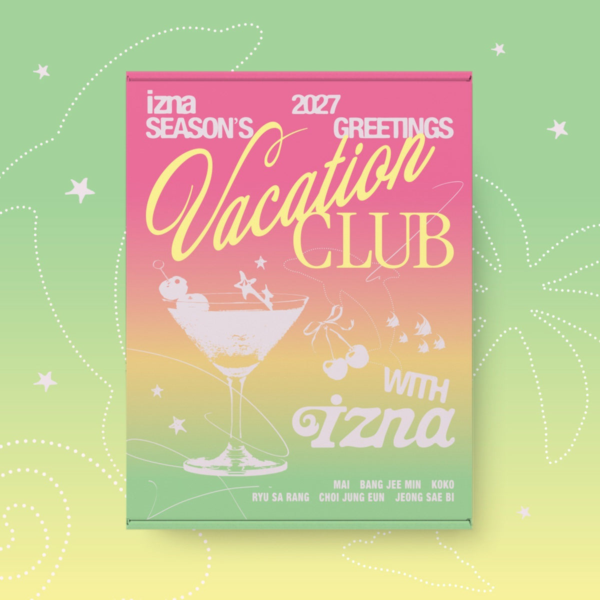 [izna|إزنا] {Kpop} (Set) IZNA - 2027 Season's Greetings [VACATION CLUB with izna] + Vacation Bag | إزنا - تهاني الموسم ٢٠٢٧ [VACATION CLUB with izna] + حقيبة العطلة