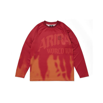 [BTS|بانتقان] (One) BTS - Long Sleeve T-Shirt (Red) (WORLD TOUR 'ARIRANG' 2nd Drop) | بي تي اس - تي شيرت بأكمام طويلة (أحمر) (جولة ARIRANG العالمية - الإصدار الثاني)
